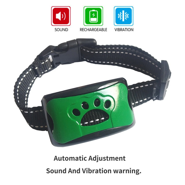 Anti-Bark Training Collar — Ultrasonic + Vibration, No Guesswork