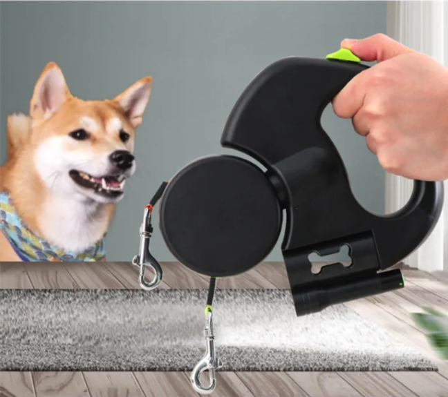 Dual Dog Leash — Walk Two Dogs With Zero Tangling